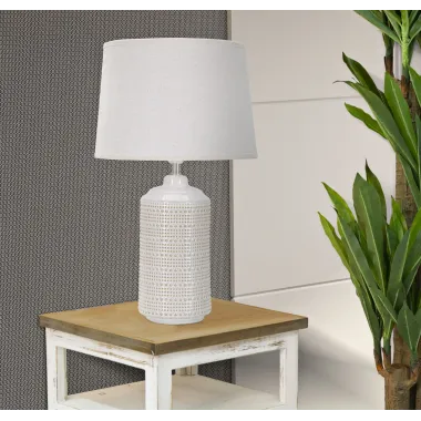 LAMPA STOŁOWA POINT Z CERAMIKI Ø 28X47 cm